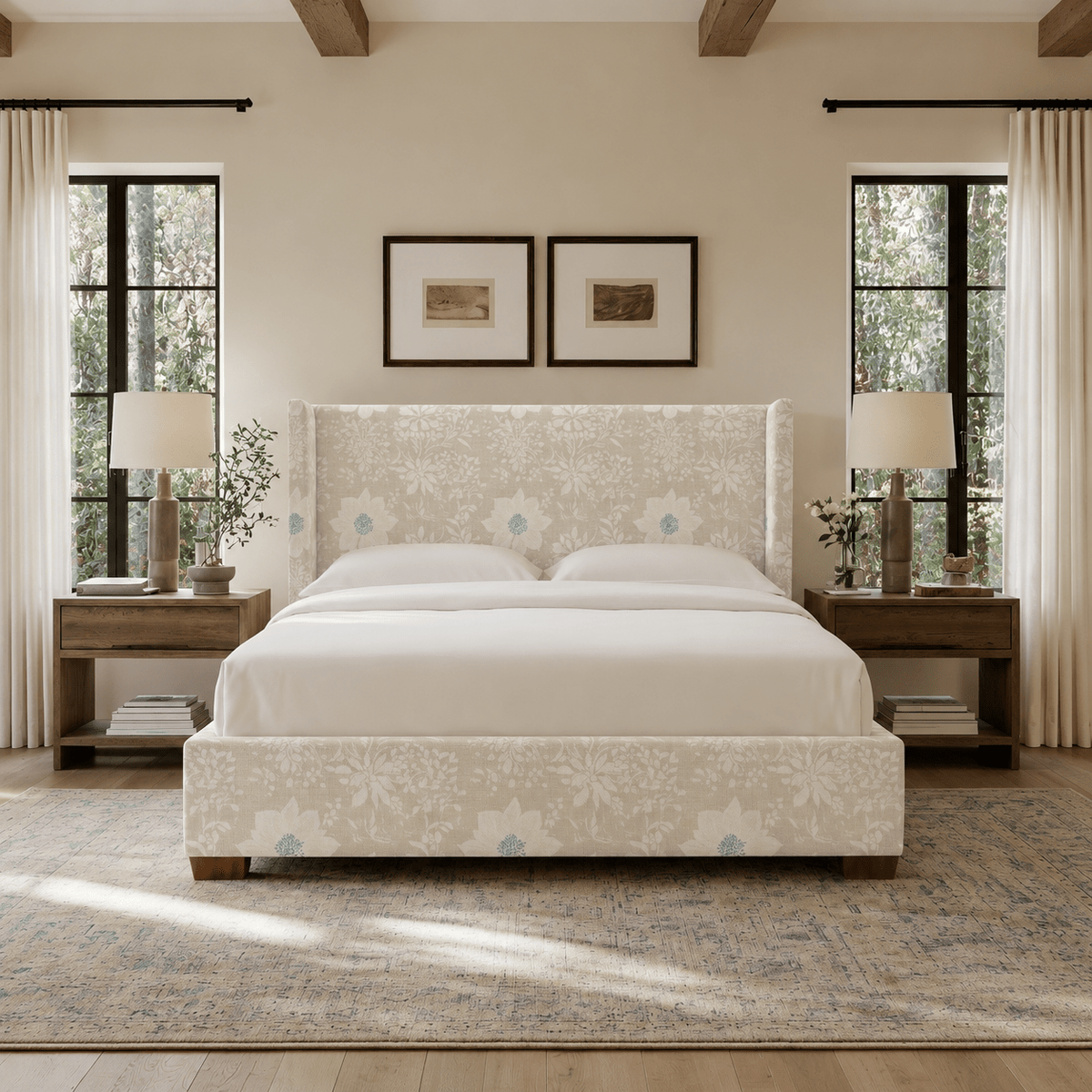 The Selene Bed in Jesse - Lemon Park