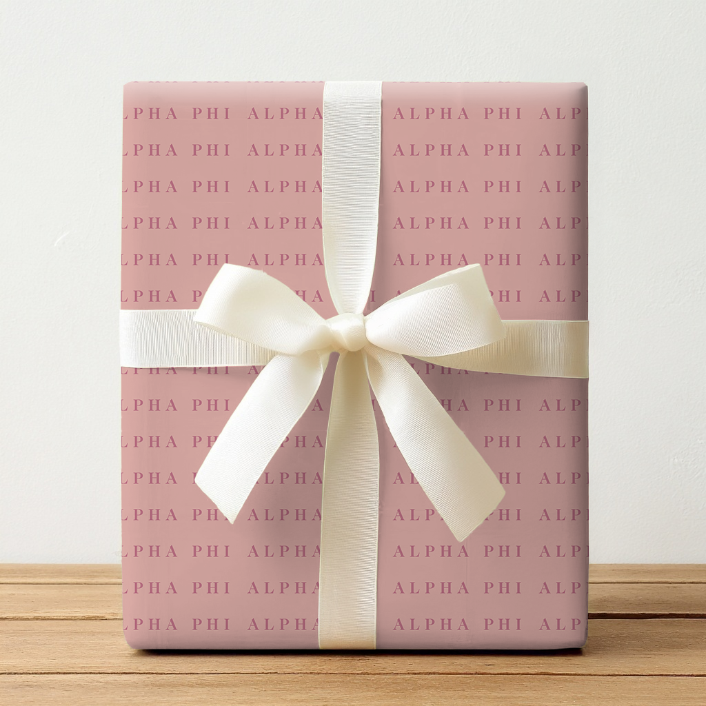 Alpha Phi Wordmark - Wrapping Paper