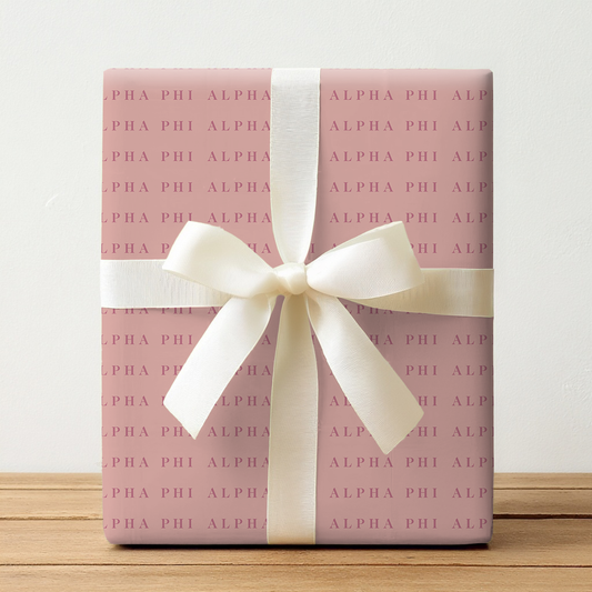 Alpha Phi Wordmark - Wrapping Paper