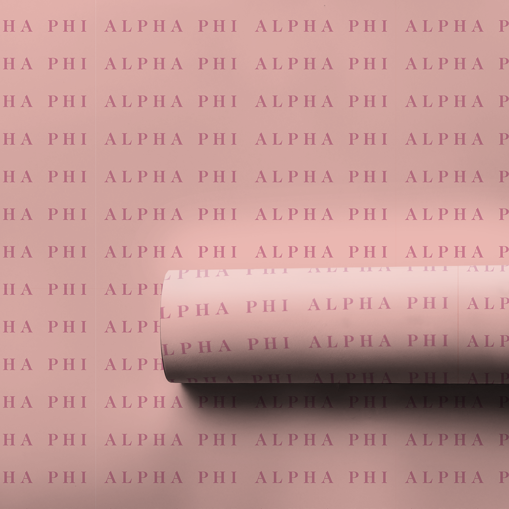Alpha Phi Wordmark - Wrapping Paper