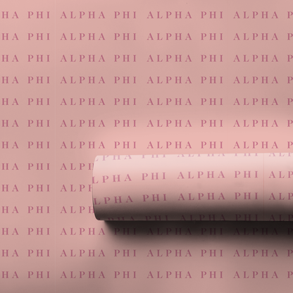 Alpha Phi Wordmark - Wrapping Paper