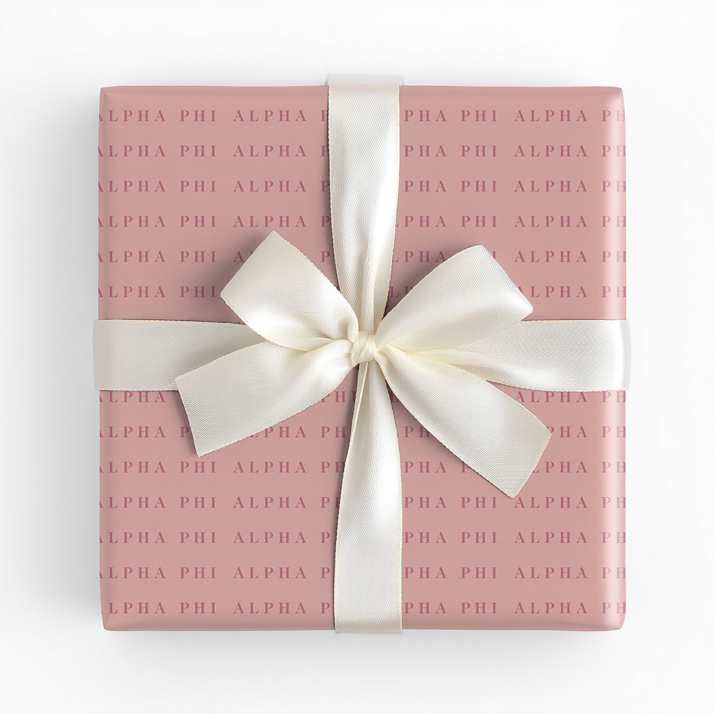 Alpha Phi Wordmark - Wrapping Paper
