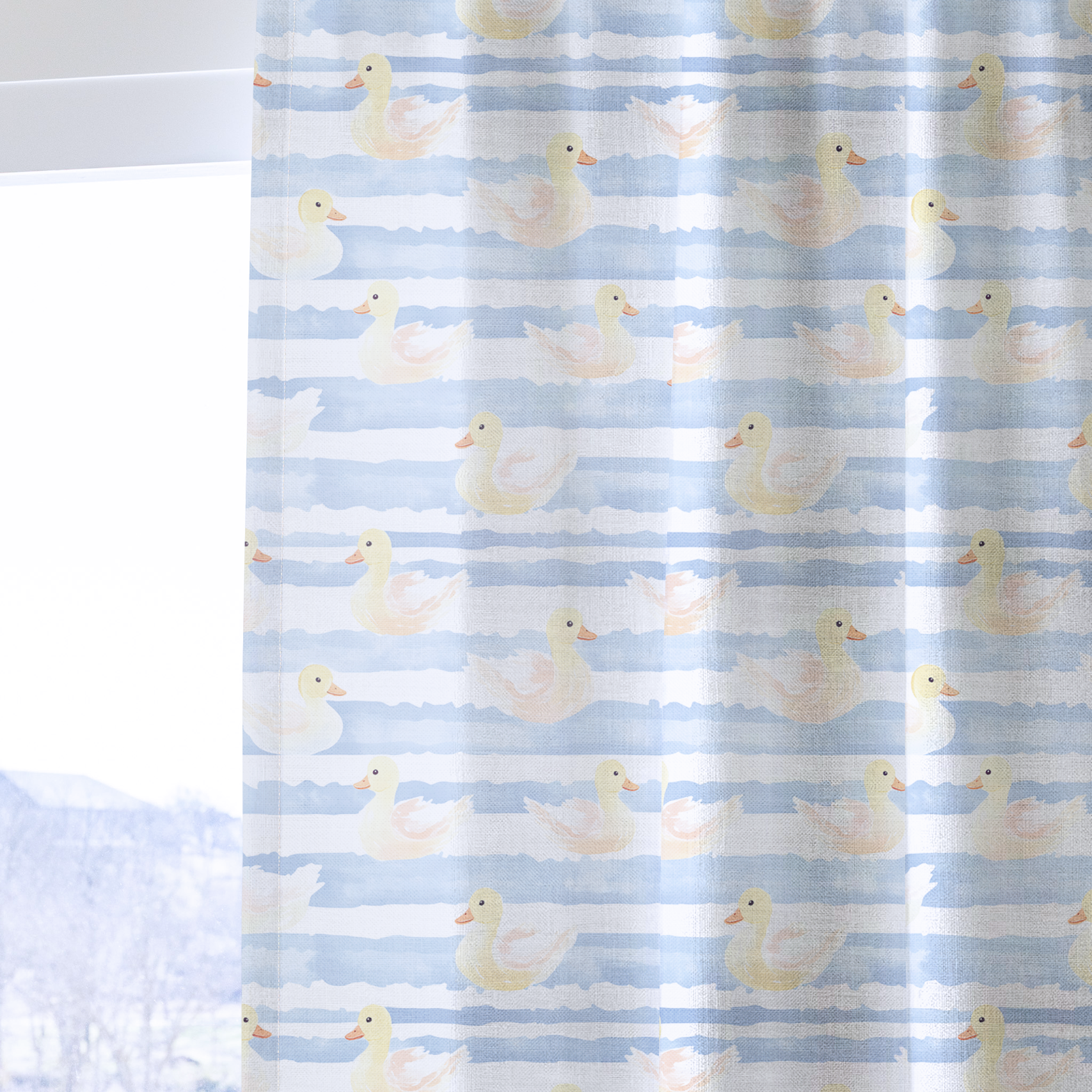 Little Ducklings - Drapery — one panel