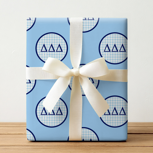 Delta Checkered Charm - Wrapping Paper