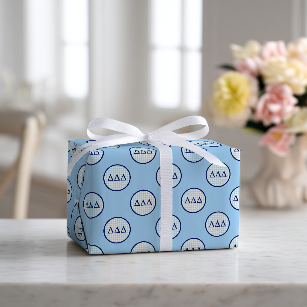 Delta Checkered Charm - Wrapping Paper
