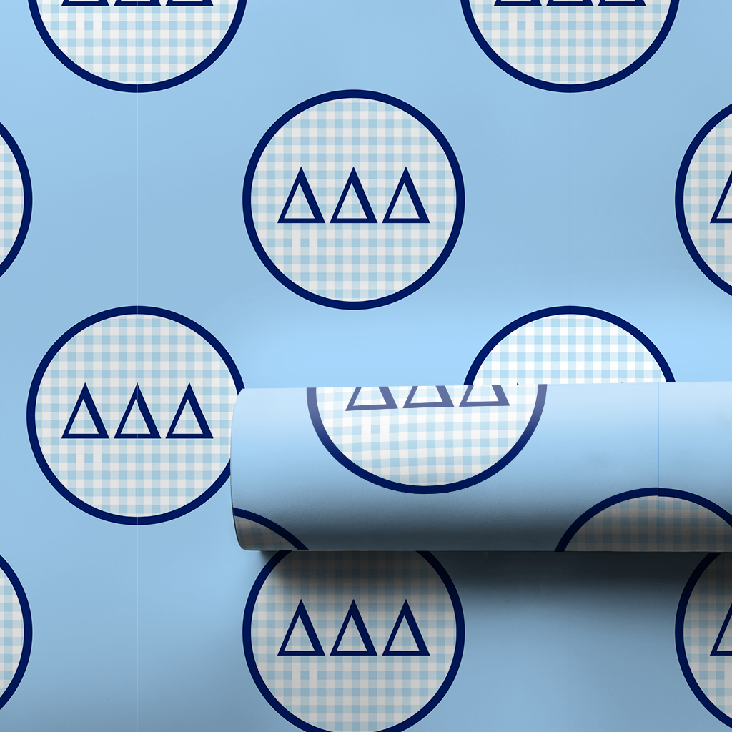 Delta Checkered Charm - Wrapping Paper