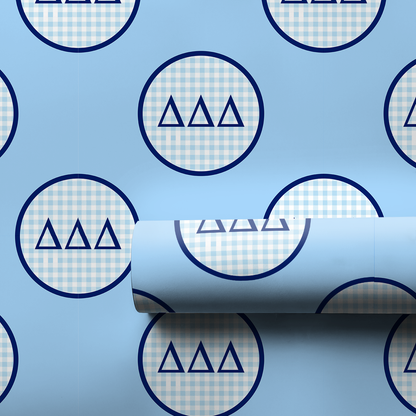 Delta Checkered Charm - Wrapping Paper