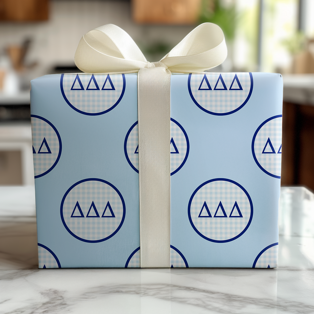 Delta Checkered Charm - Wrapping Paper