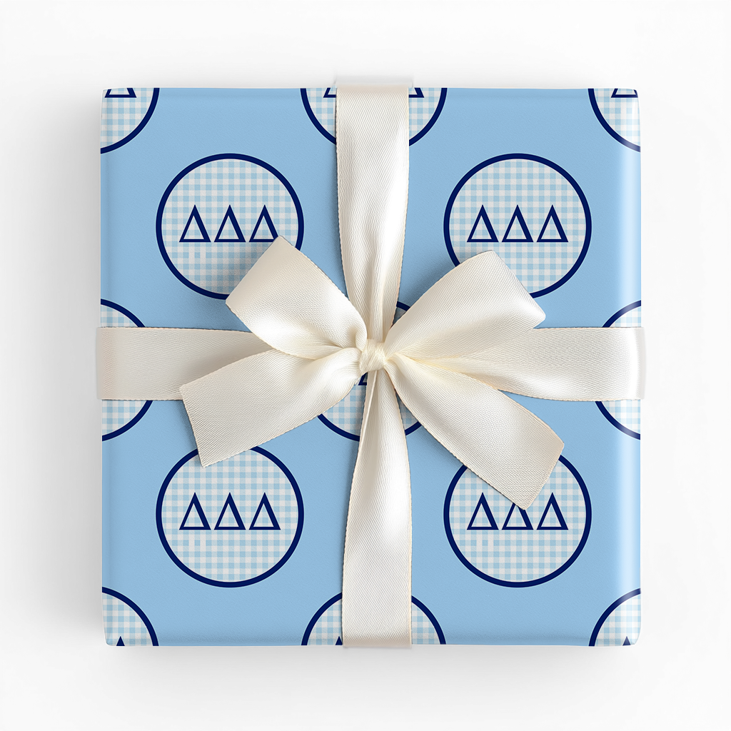 Delta Checkered Charm - Wrapping Paper