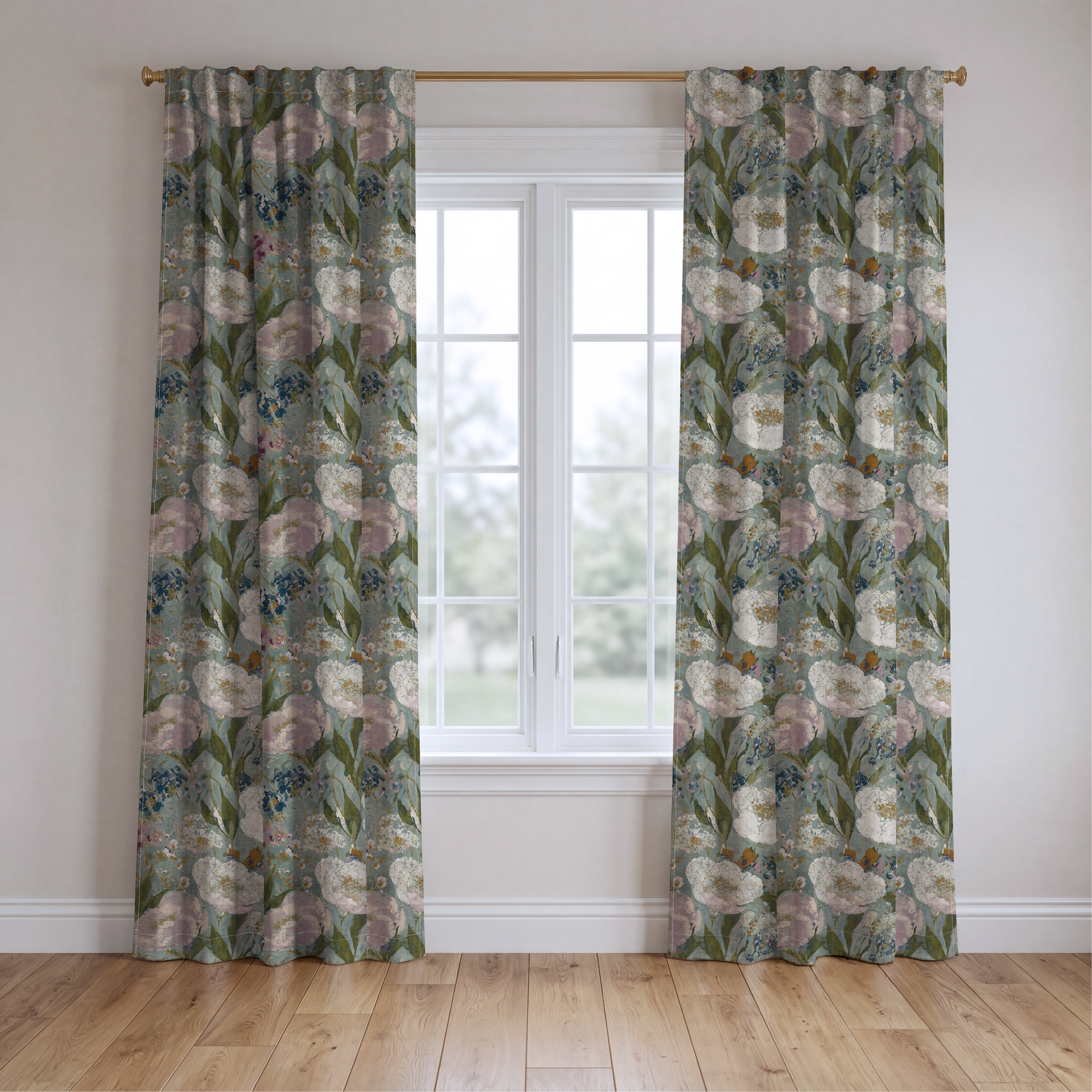 Open Petal - Drapery — two panels