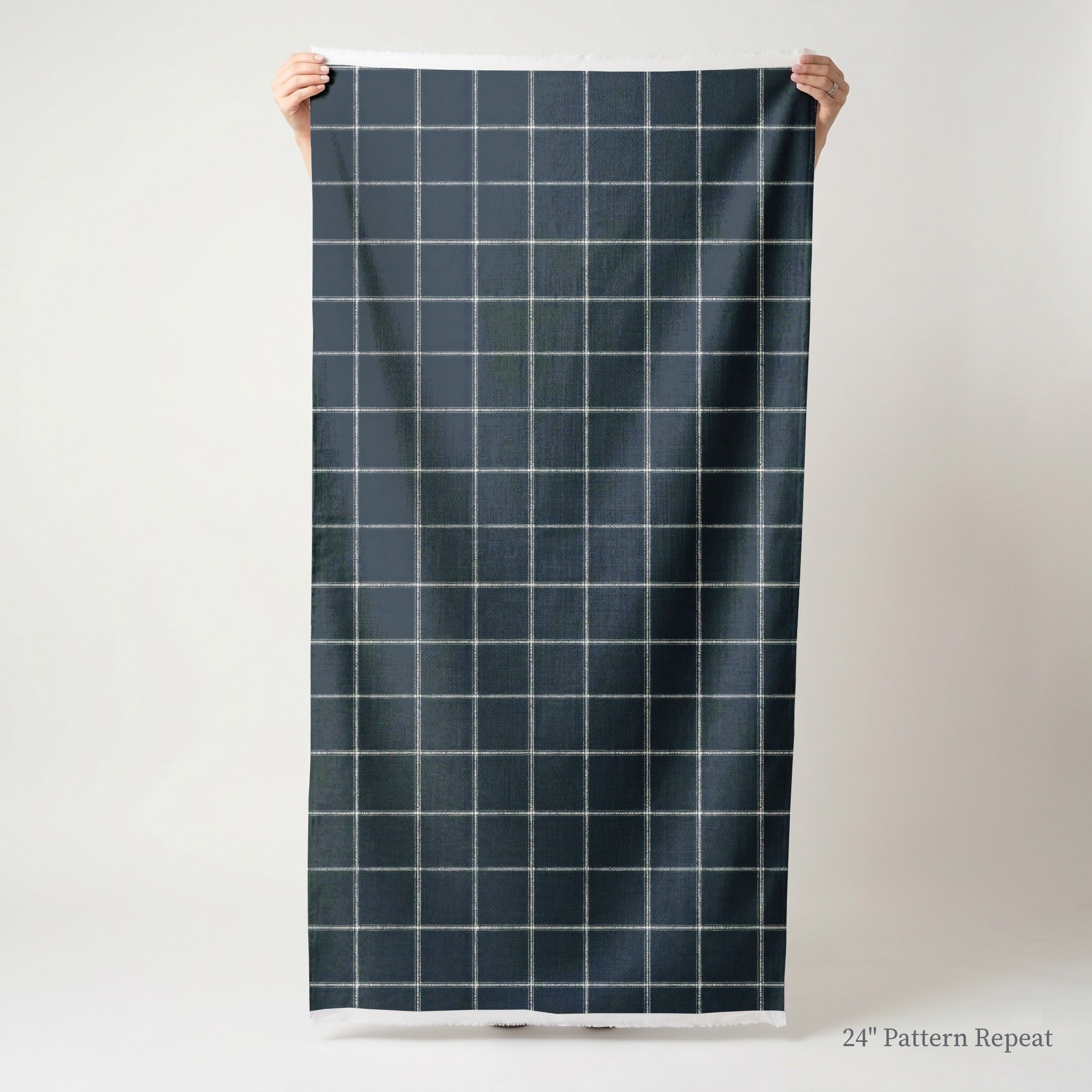 Blueford Check Fabric by the Yard