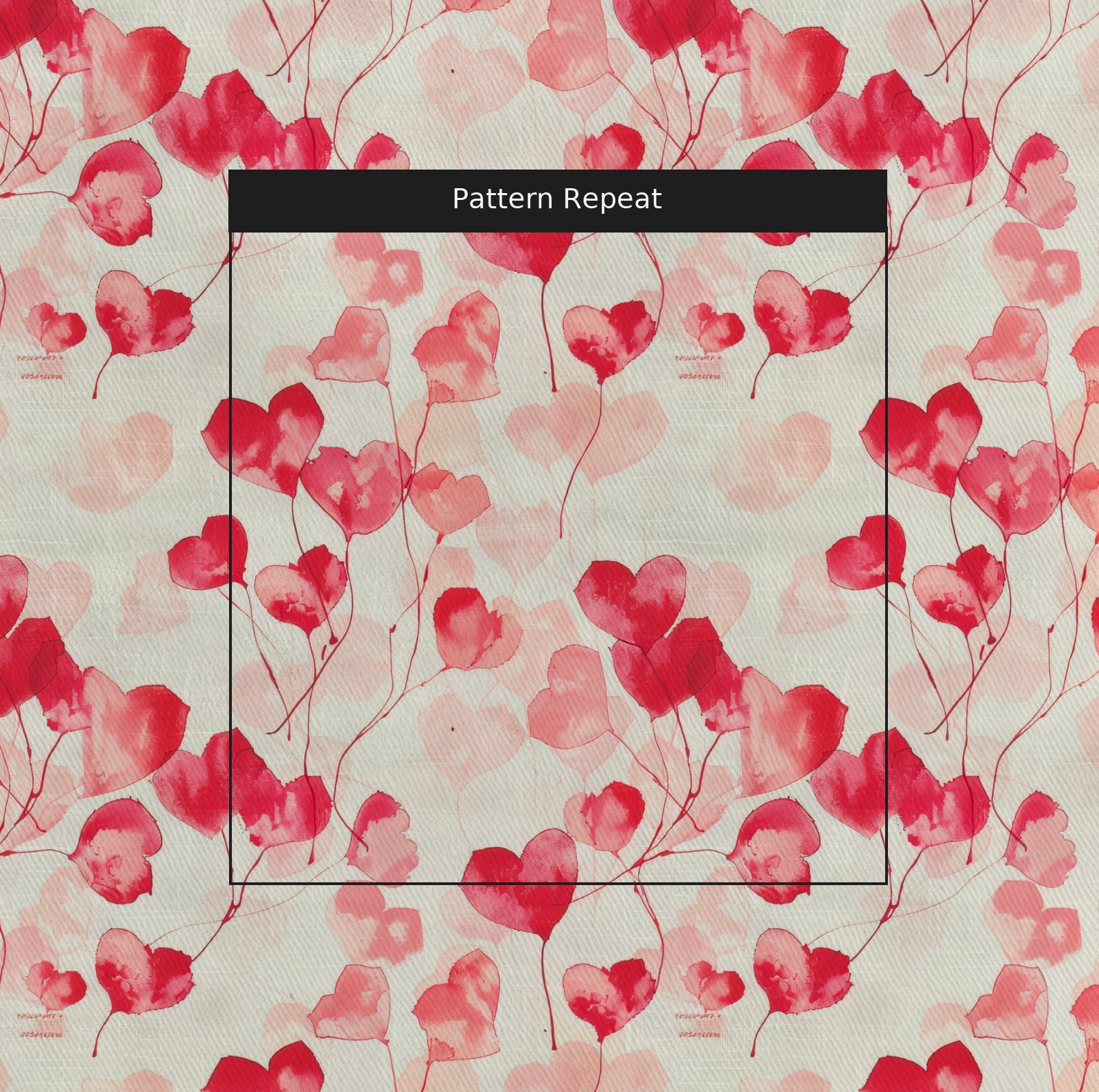 Lily's Love Notes Fabric by the Yard — pattern repeat