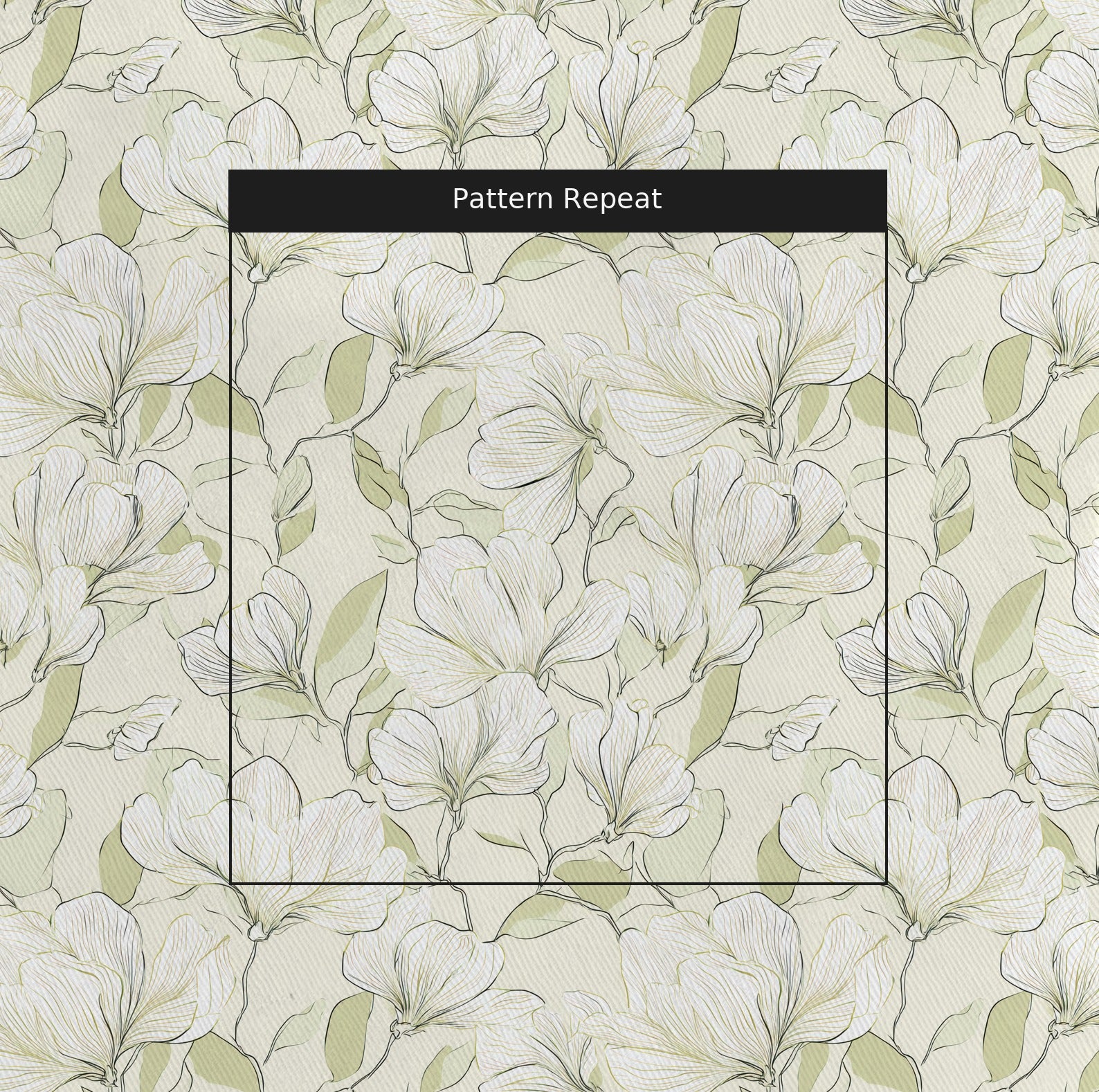 Stillness Fabric by the Yard — pattern repeat