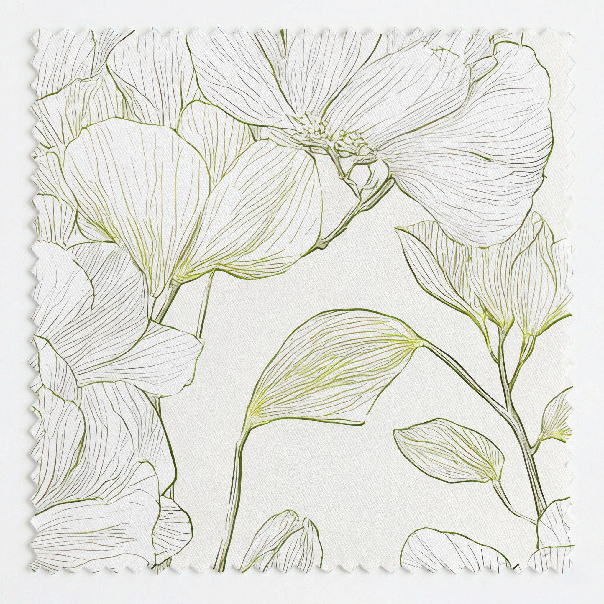 Yellow Hue Hydrangea Fabric by the Yard