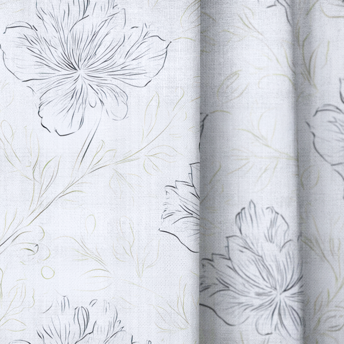 Silver Lining - Drapery — close up
