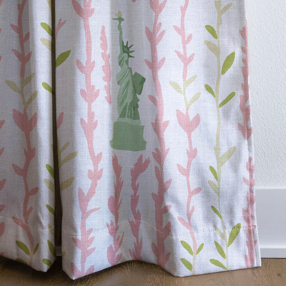 Lady Liberty - Drapery — corner closeup
