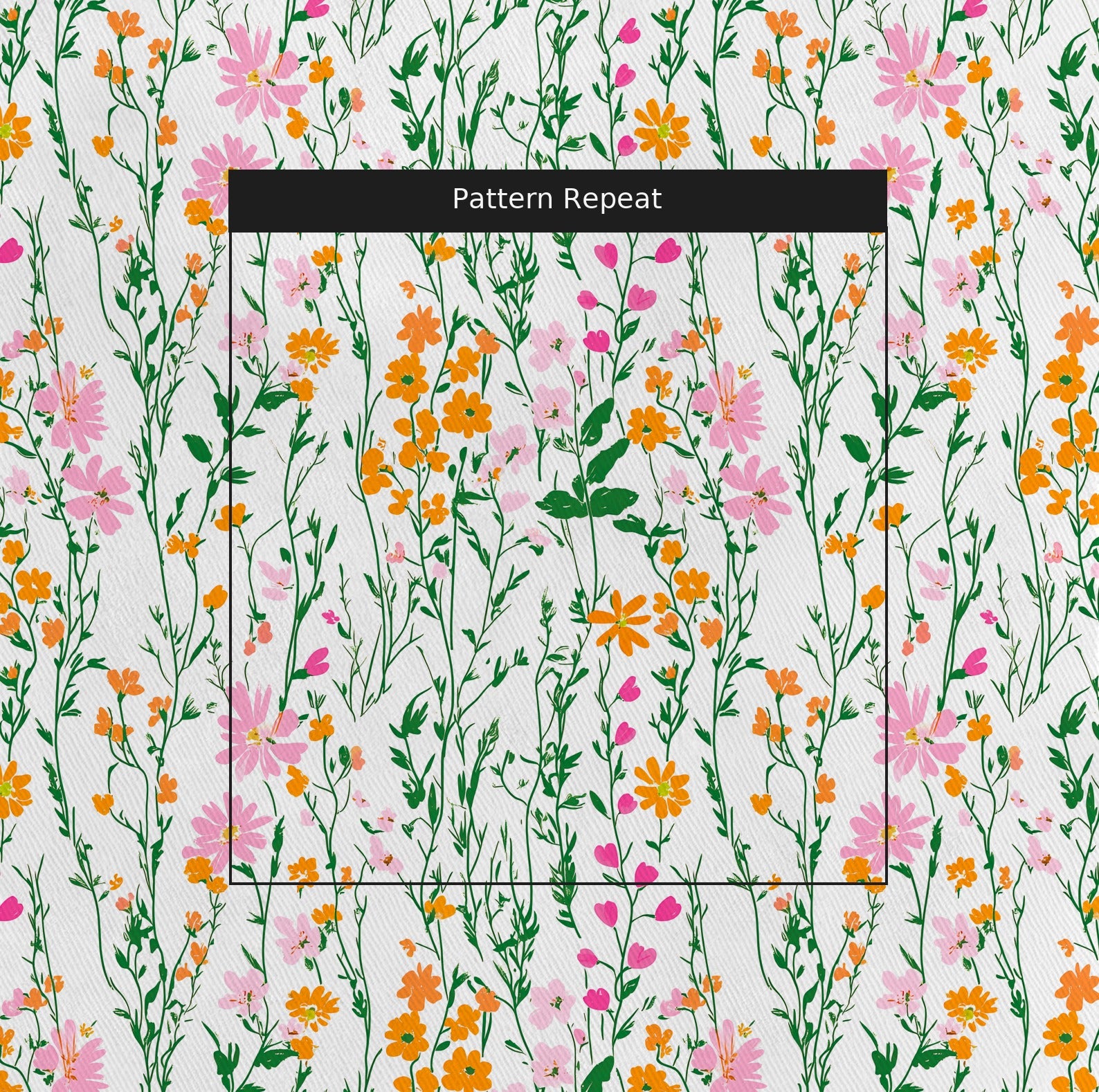 Ivy Fabric by the Yard — pattern repeat