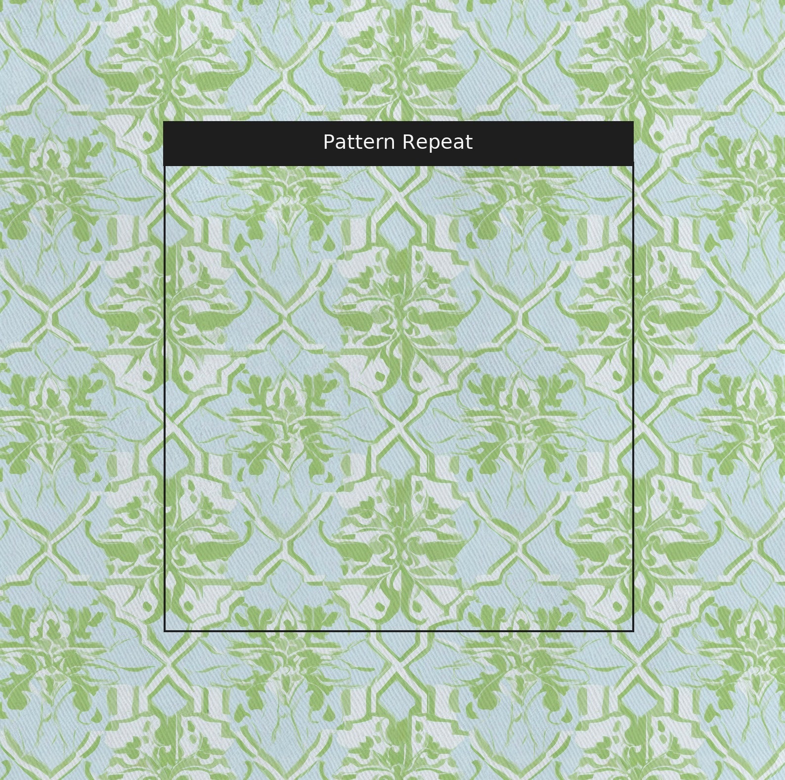 Key Lime Fabric by the Yard — pattern repeat