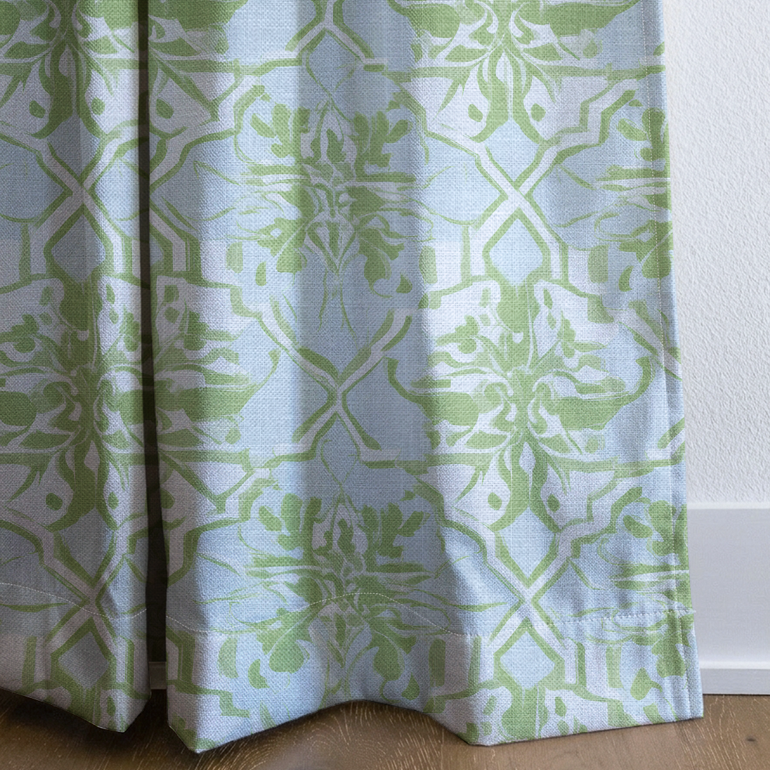 Key Lime - Drapery — corner closeup