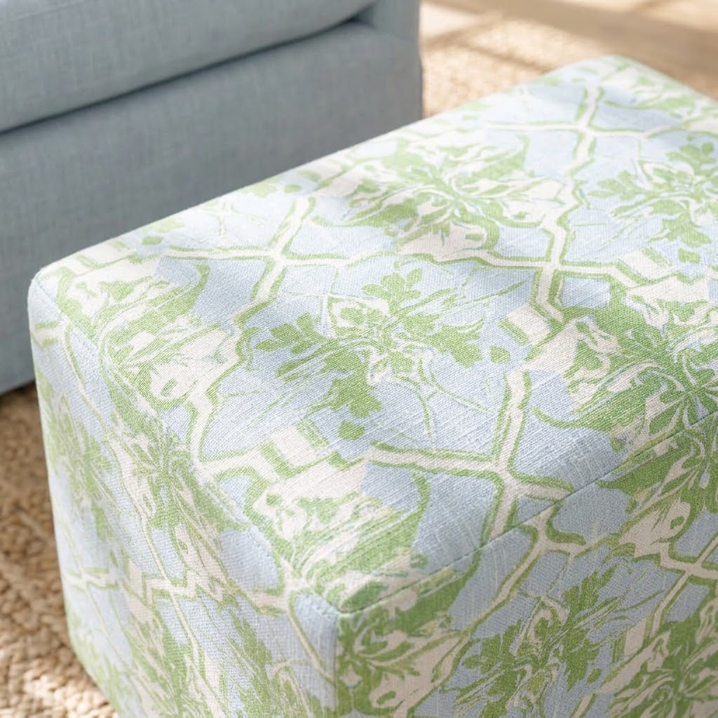 The Josephine Ottoman in Key Lime