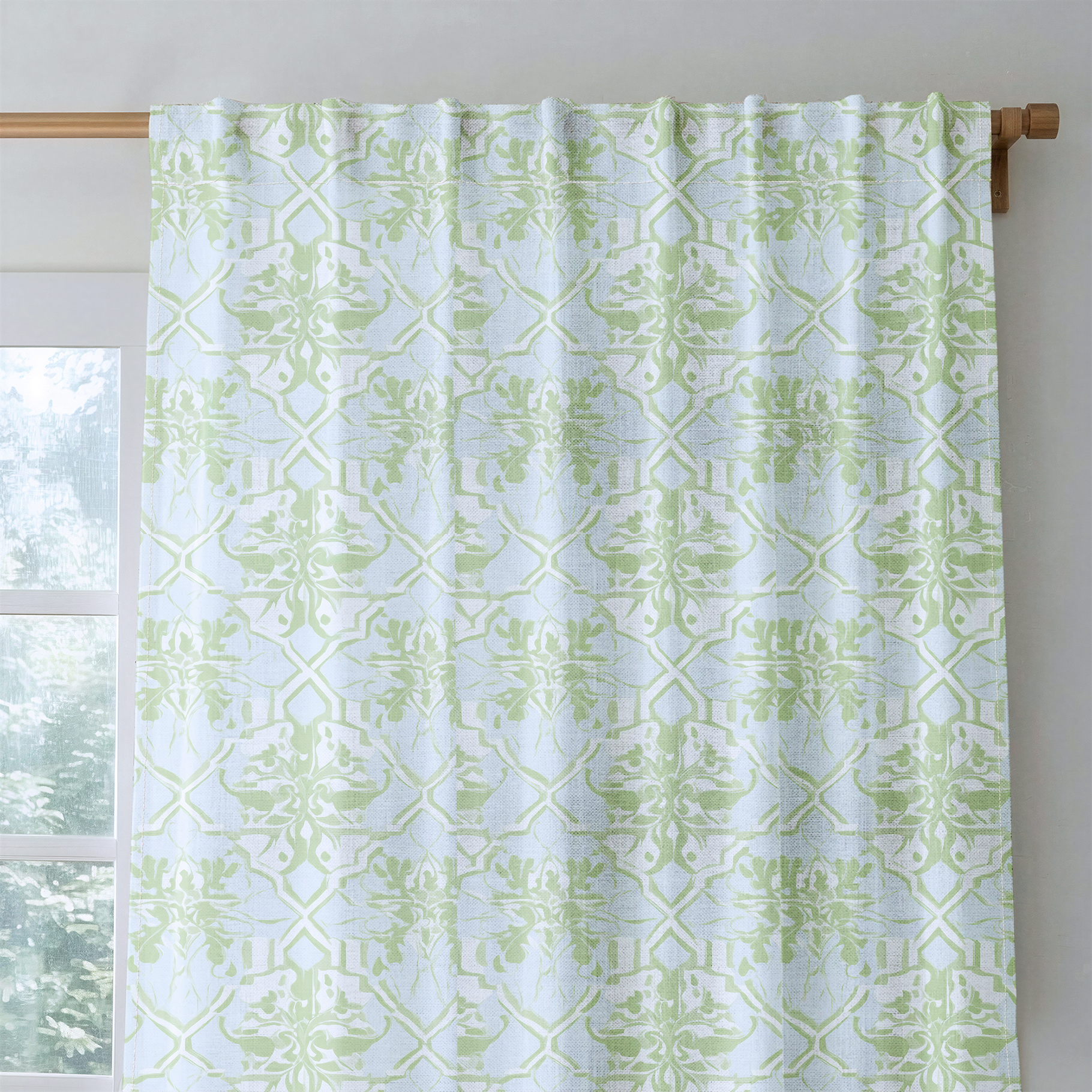 Key Lime - Drapery — rod