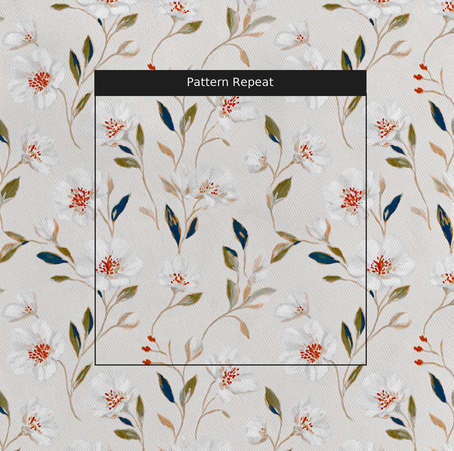Marigold Belle Fabric by the Yard — pattern repeat