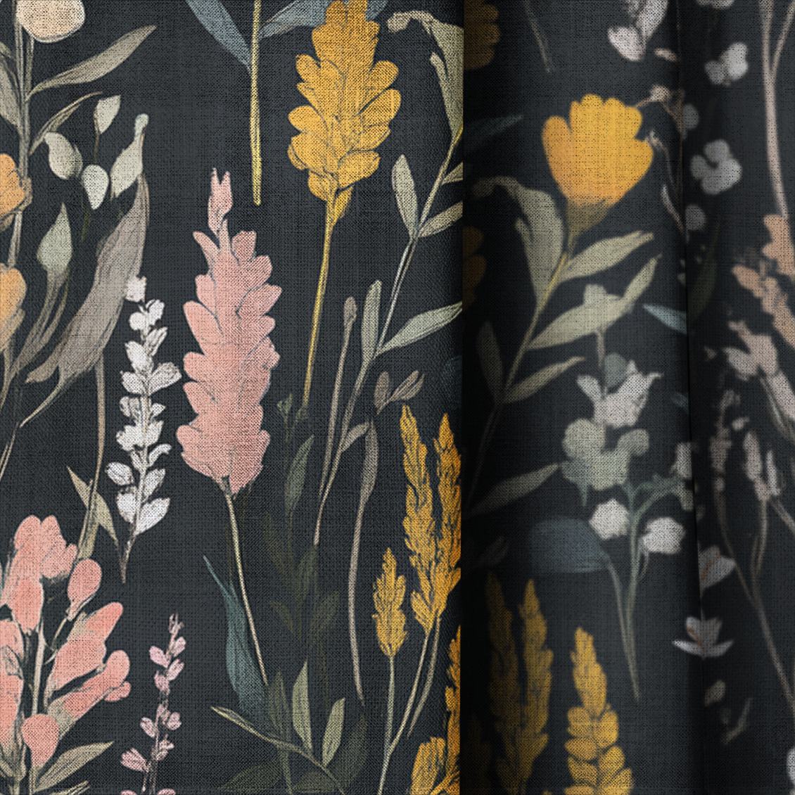Bell Meadow - Drapery — close up