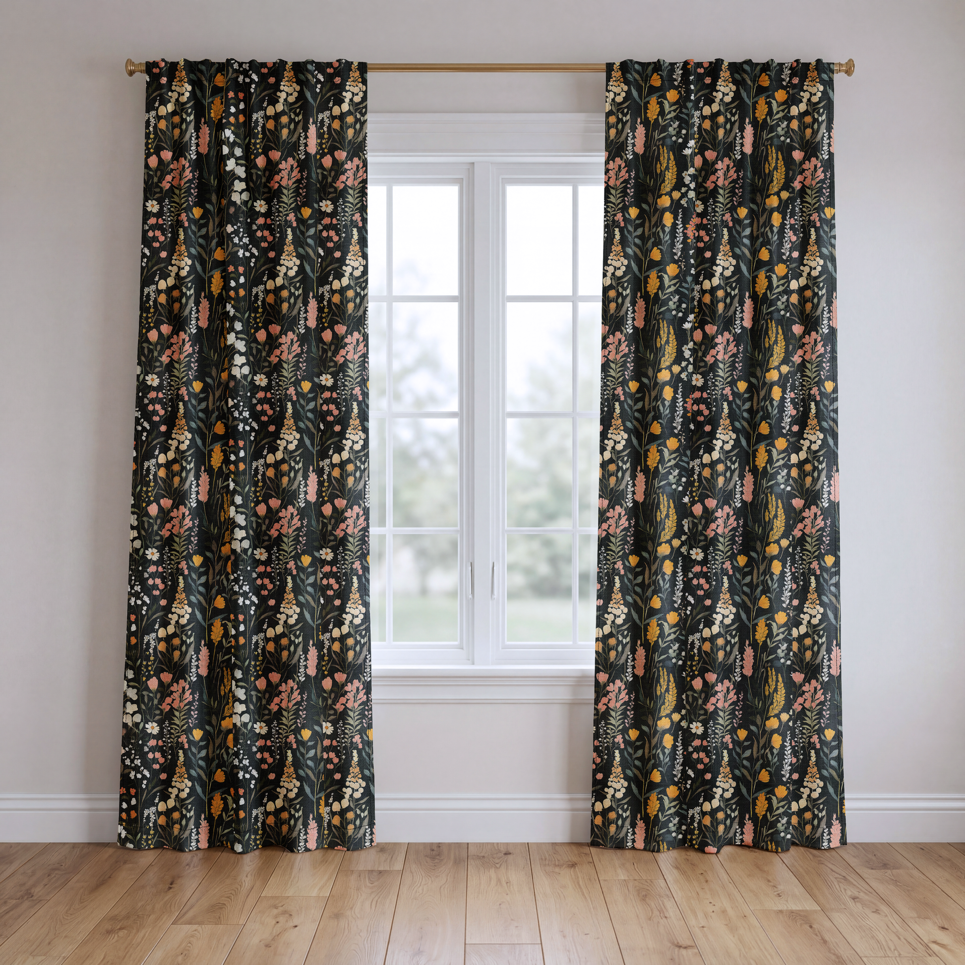 Bell Meadow - Drapery — two panels