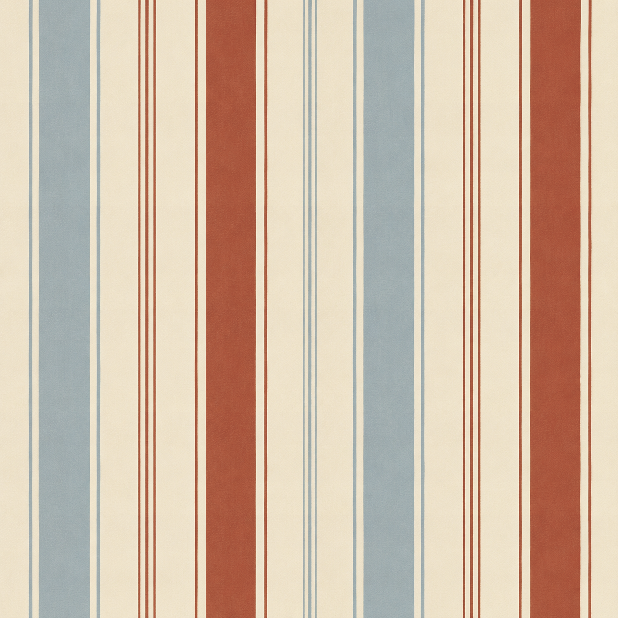 Chambray Tiles Stripes Wallpaper