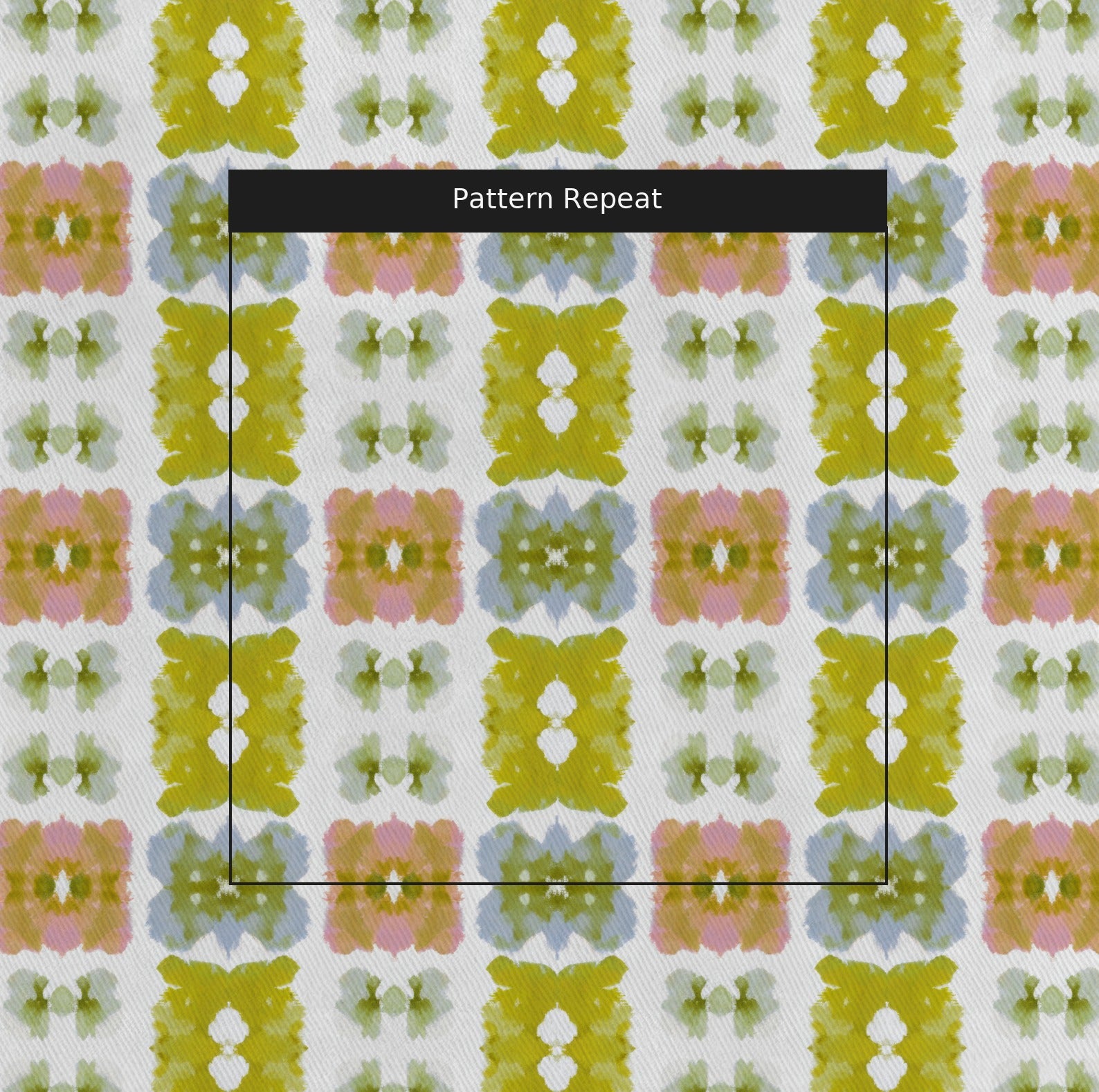 Pastel Loom Fabric by the Yard — pattern repeat