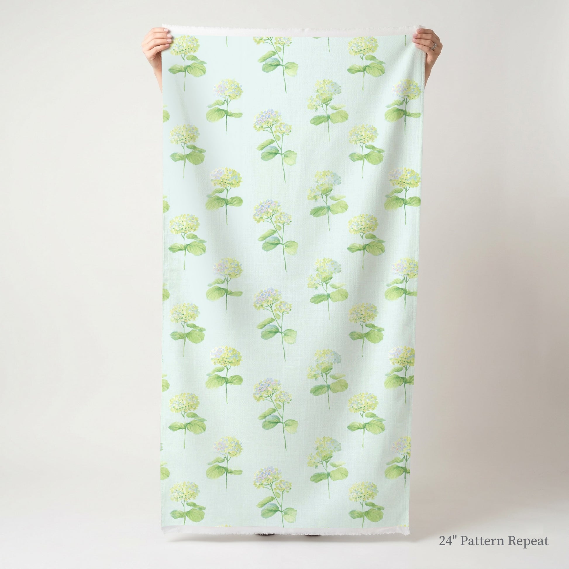 Glacial Ice Flowers Fabric by the Yard