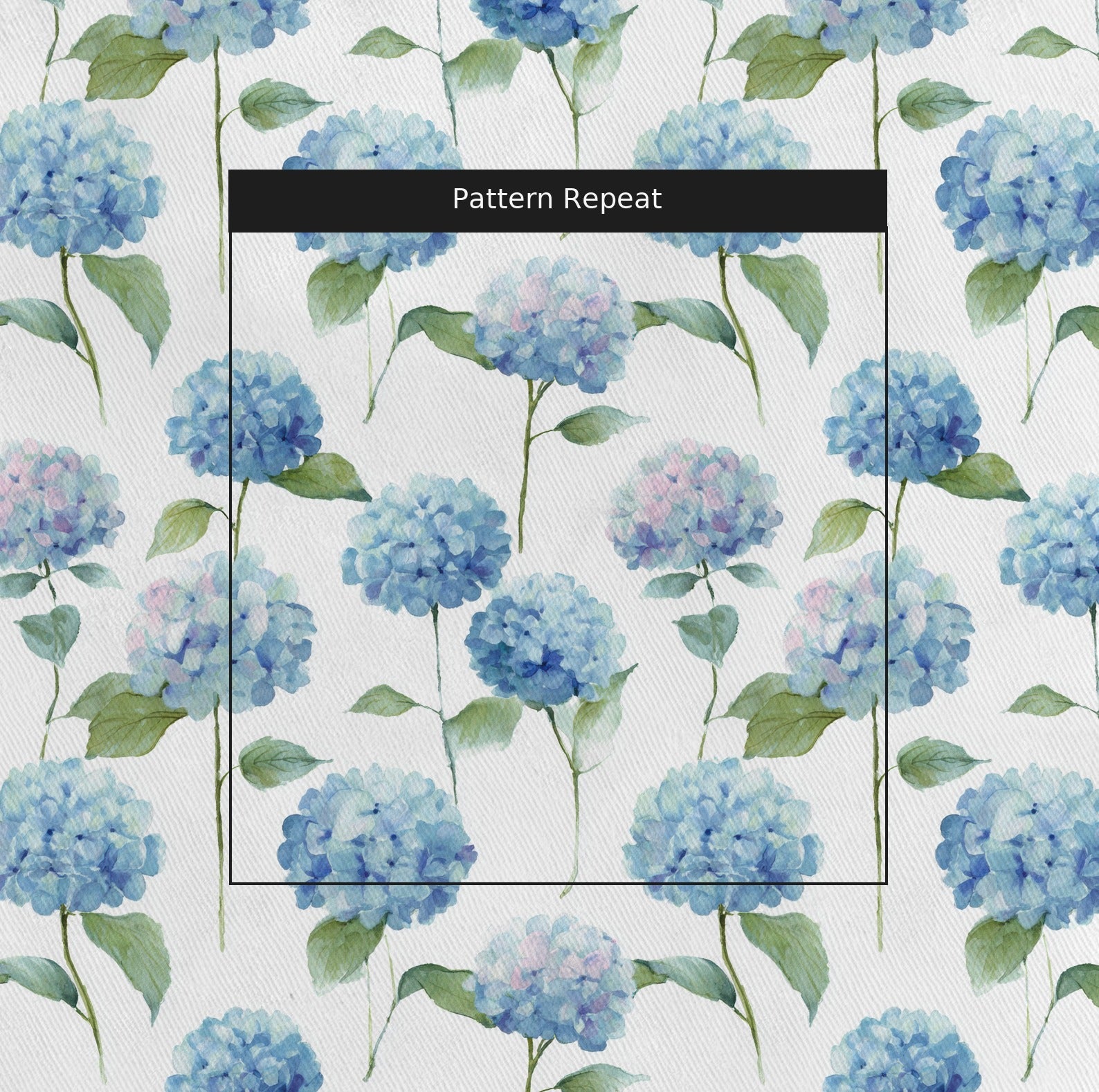 Waterfall Fabric by the Yard — pattern repeat