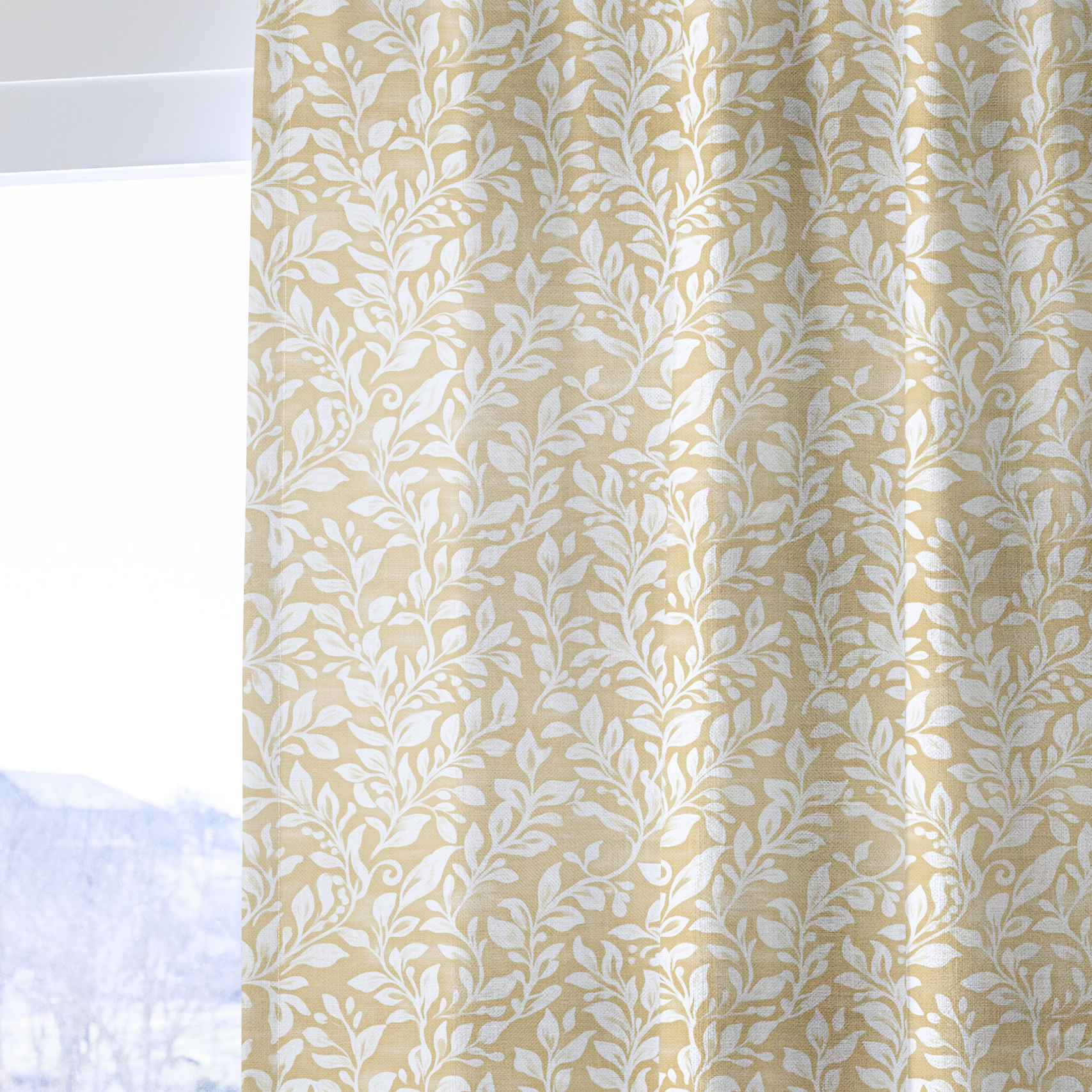 Golden Vine - Drapery — one panel