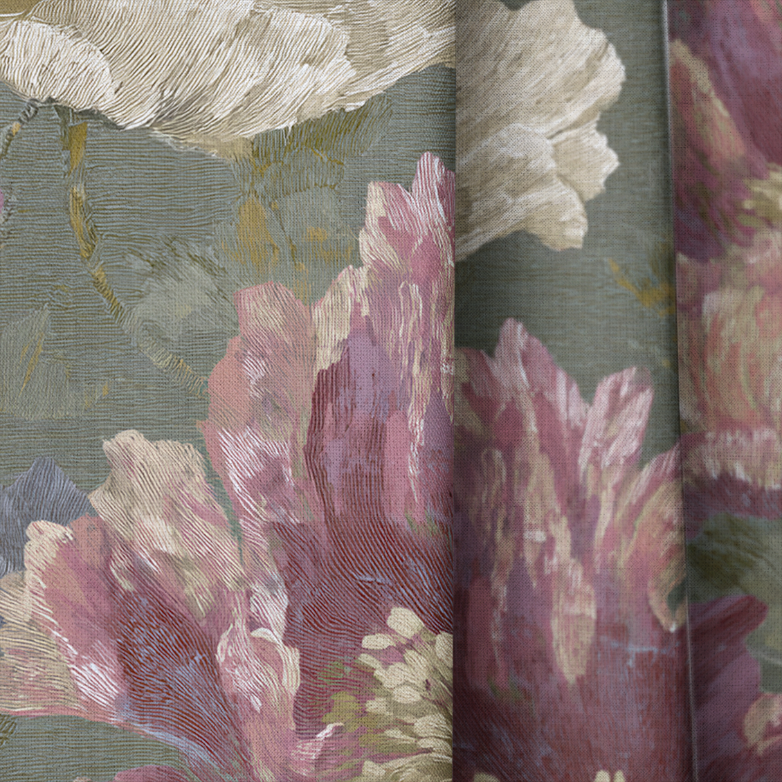 Velvet Poppy - Drapery — close up