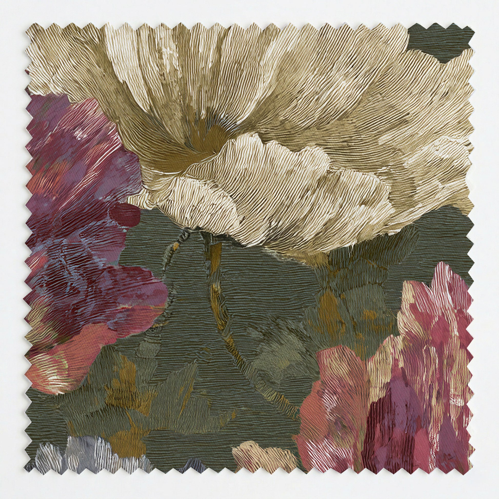 Velvet Poppy Fabric by the Yard