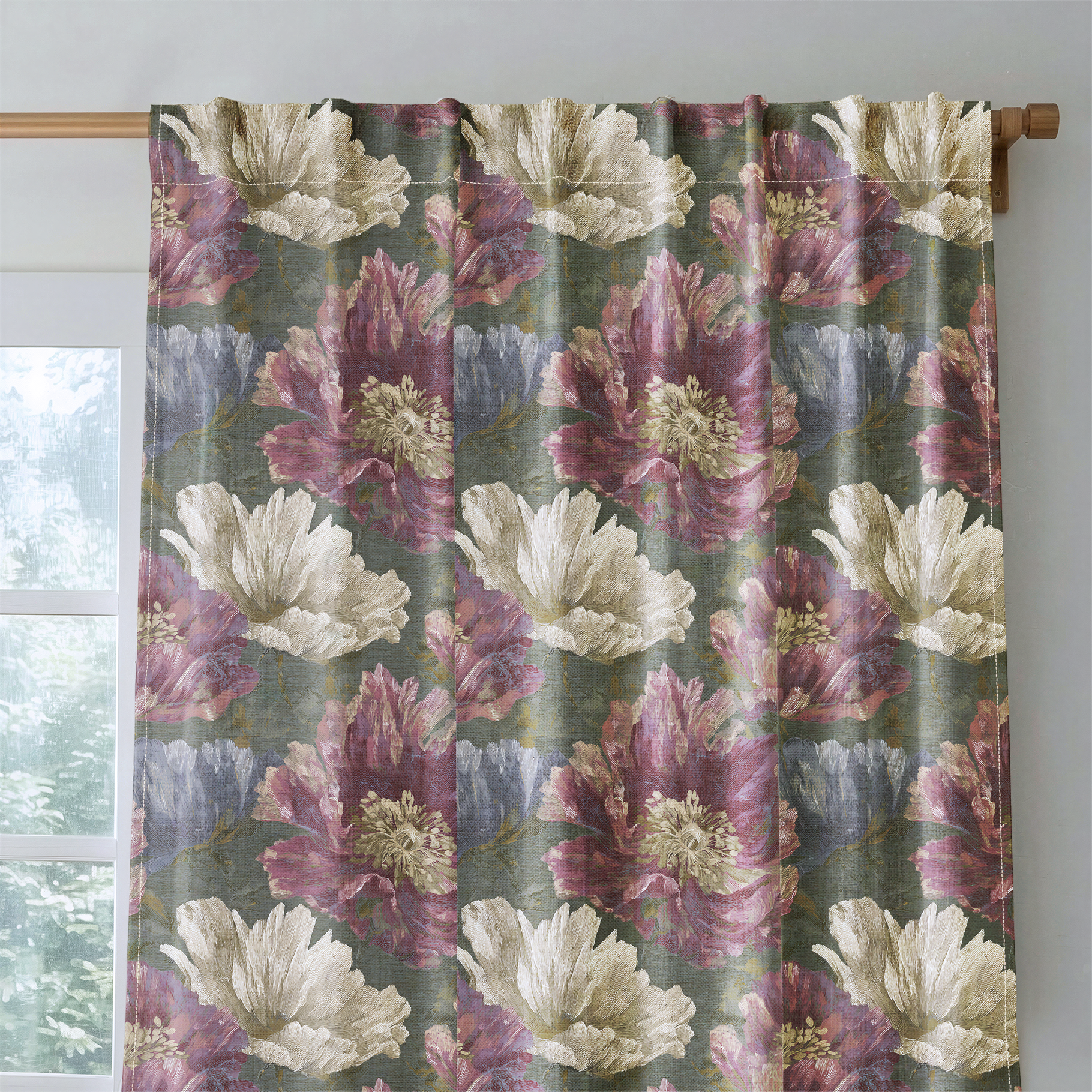 Velvet Poppy - Drapery — rod