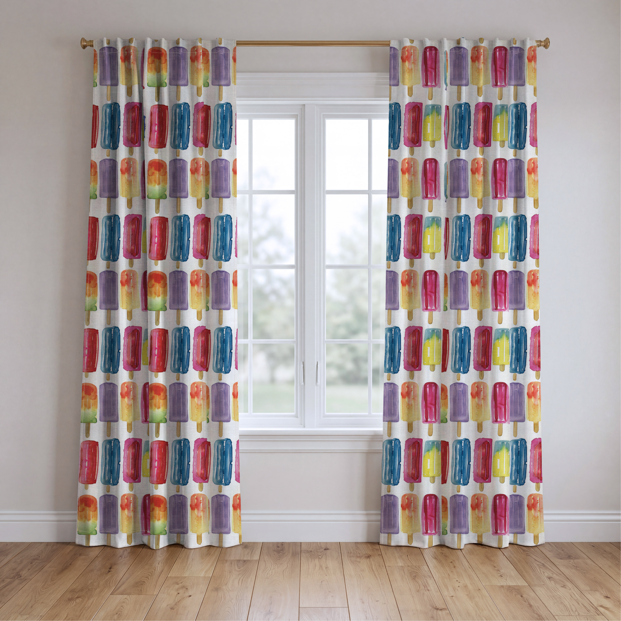 Summer Fridays - Drapery — two panels
