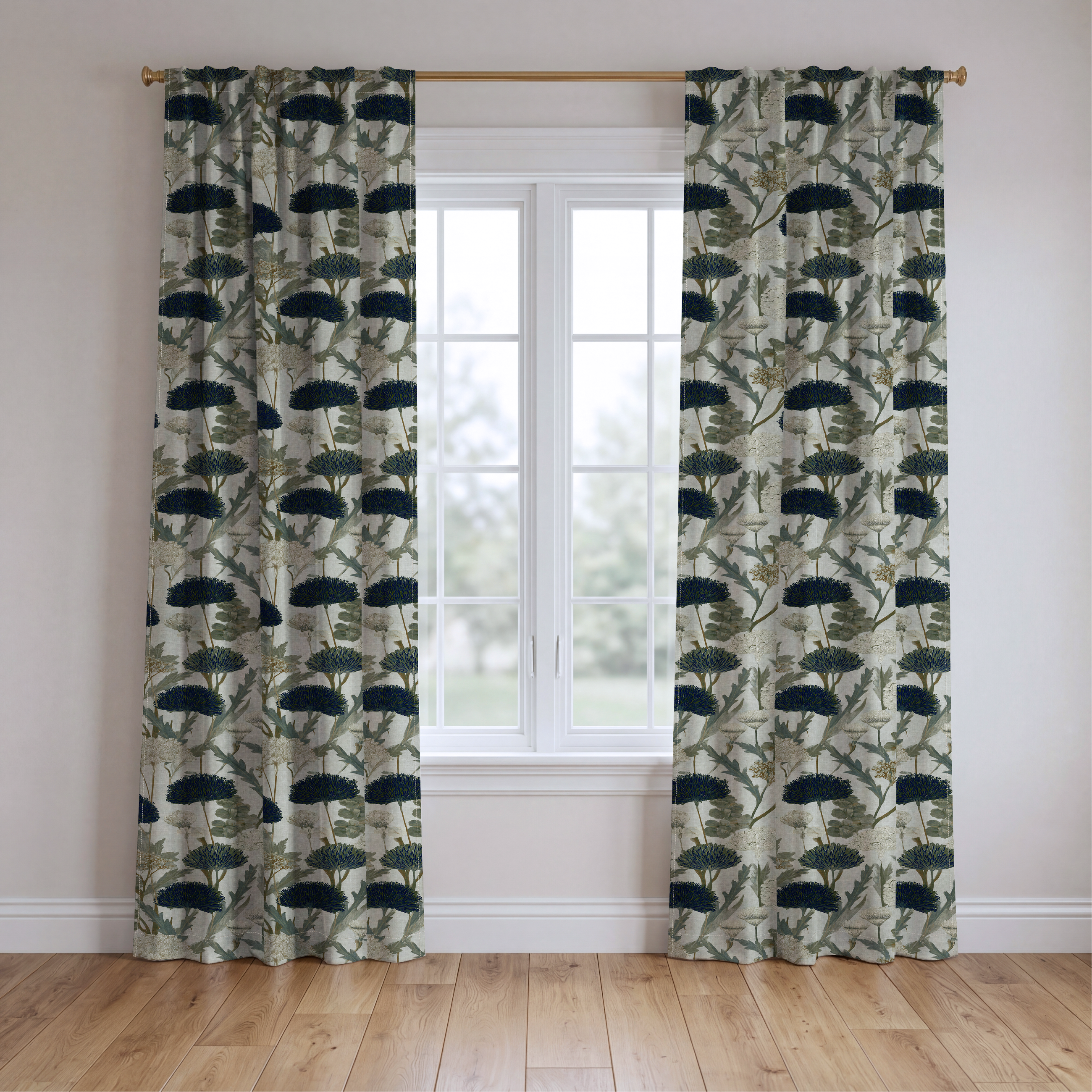 Dark Meadow - Drapery — two panels