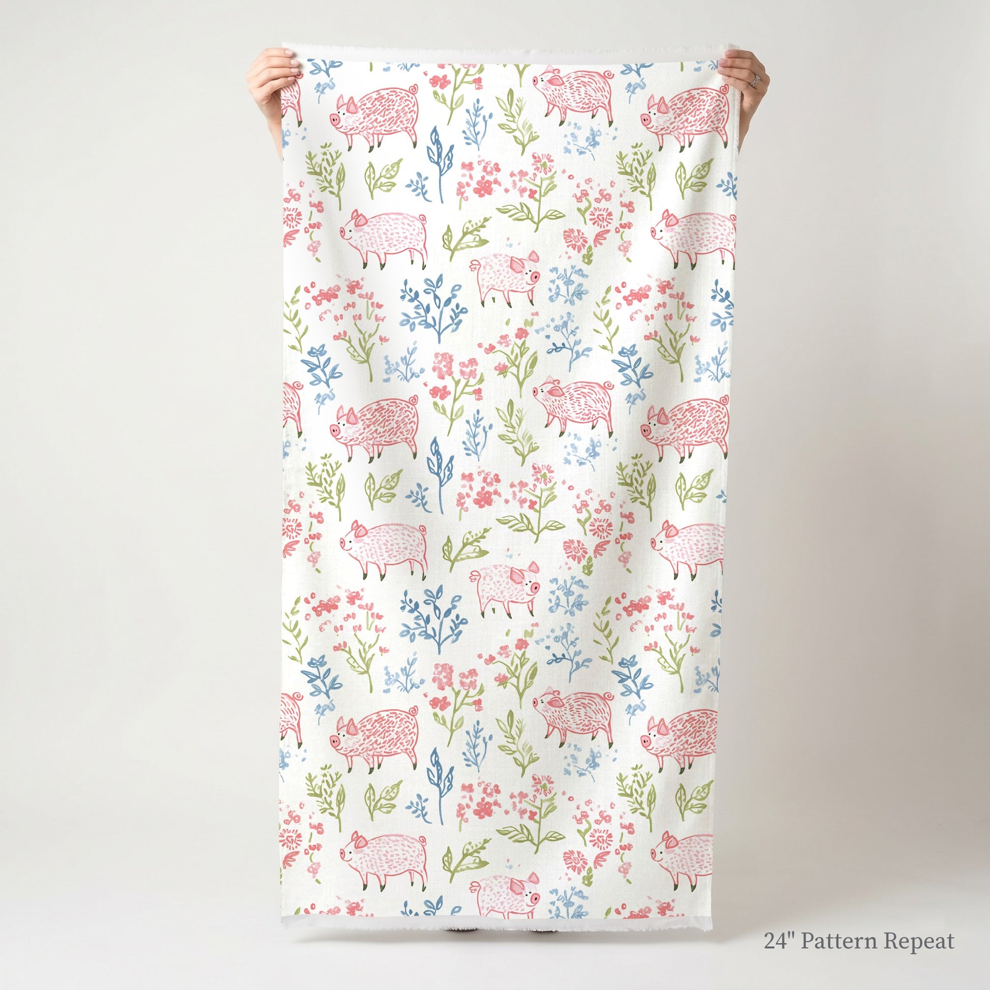 These Piggies Fabric by the Yard