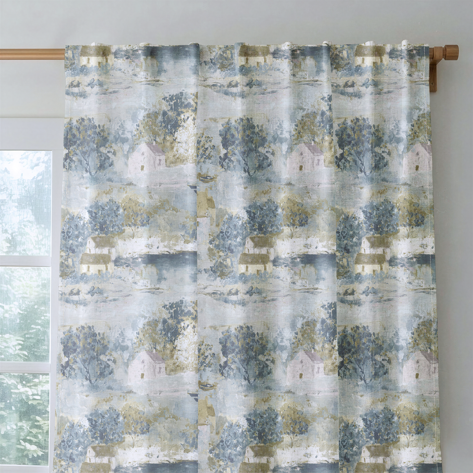 Storybook Green - Drapery — rod