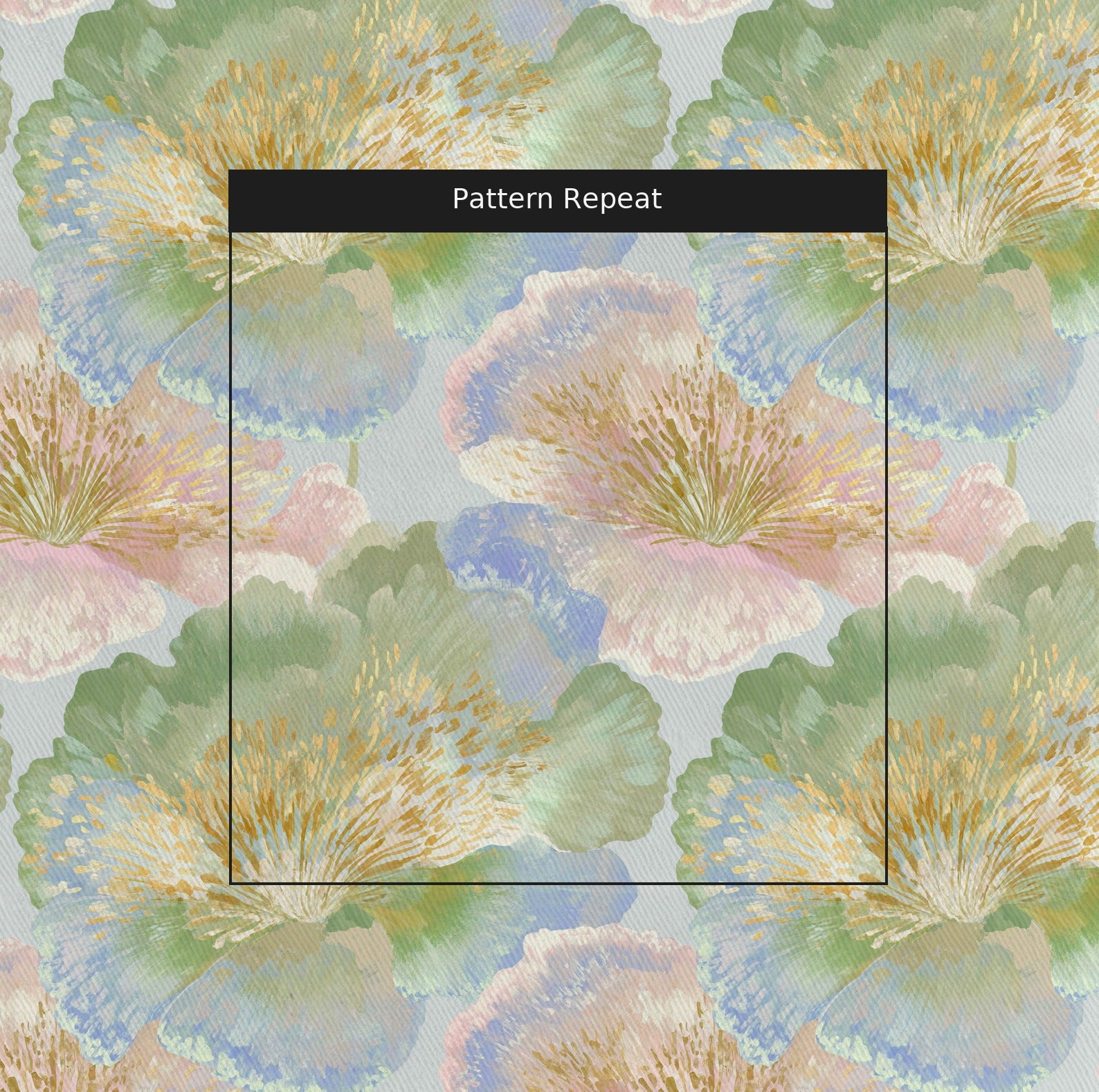 Pastel Current Fabric by the Yard — pattern repeat