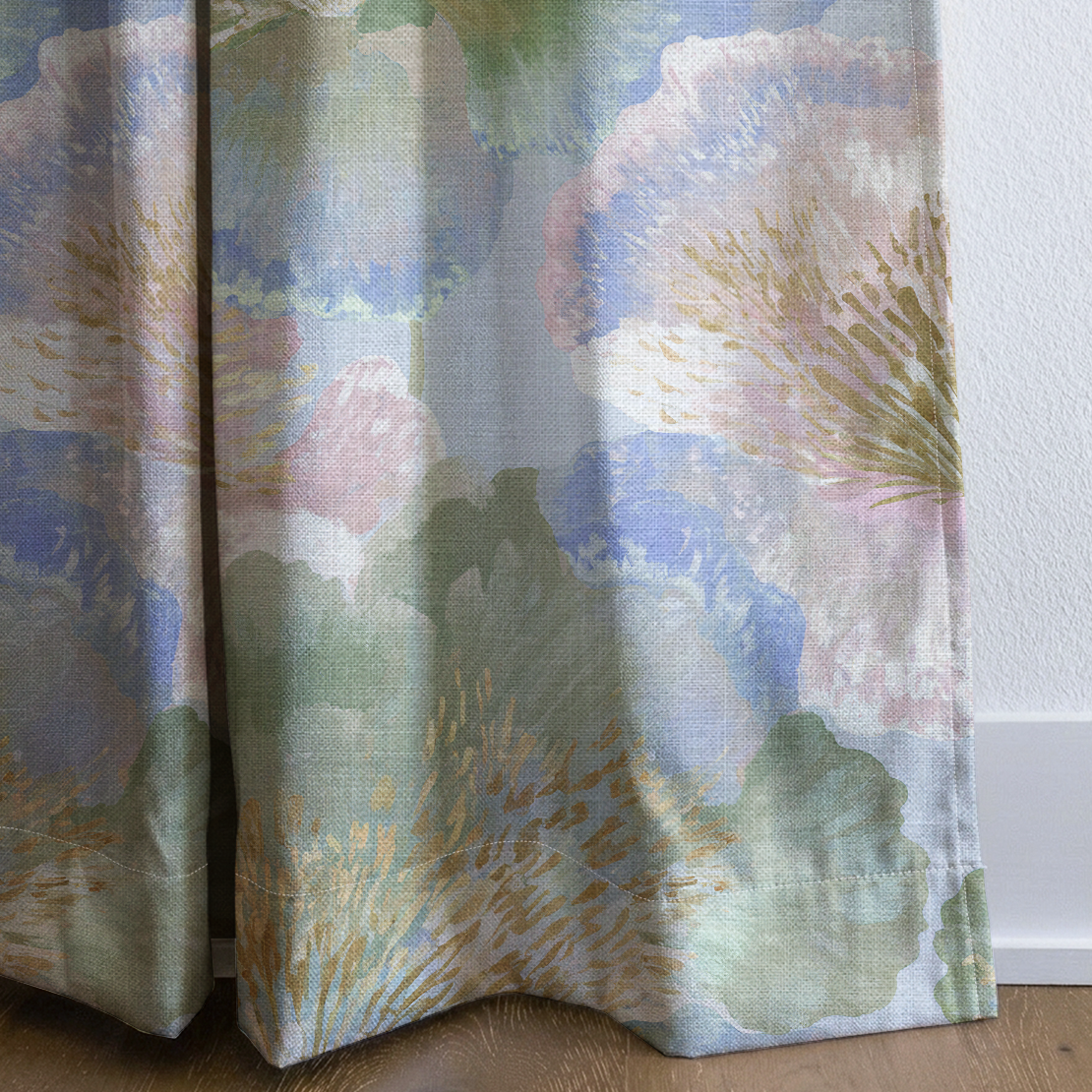 Pastel Current - Drapery — corner closeup
