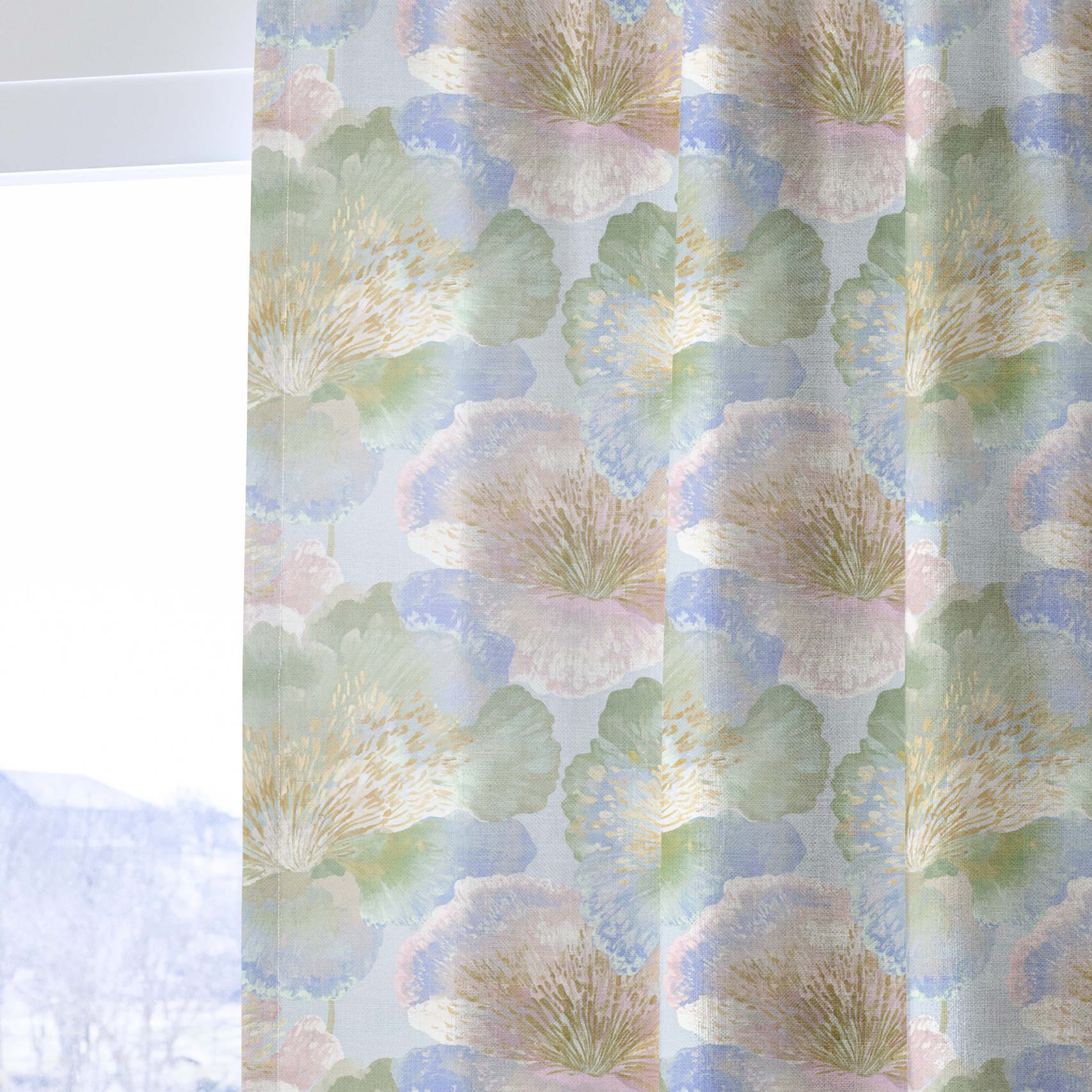 Pastel Current - Drapery — one panel