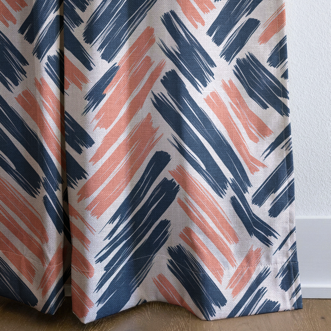 Coastal Strokes - Drapery — corner closeup