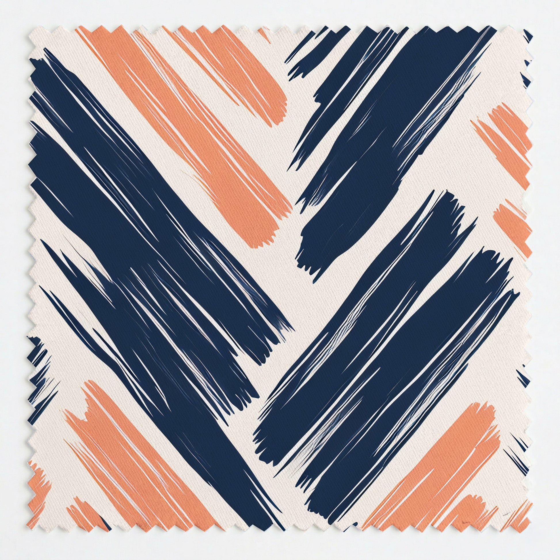 Coastal Strokes Fabric by the Yard