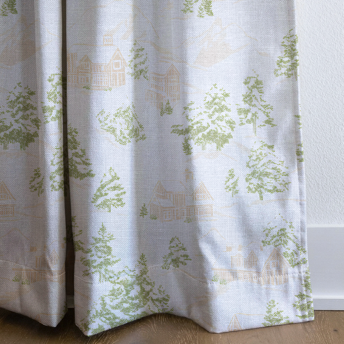 Jackson - Drapery — corner closeup