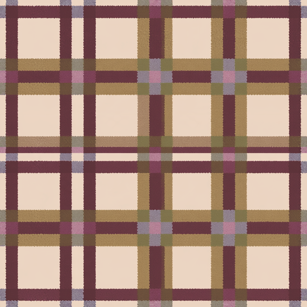 Mulberry Plaid Wallpaper