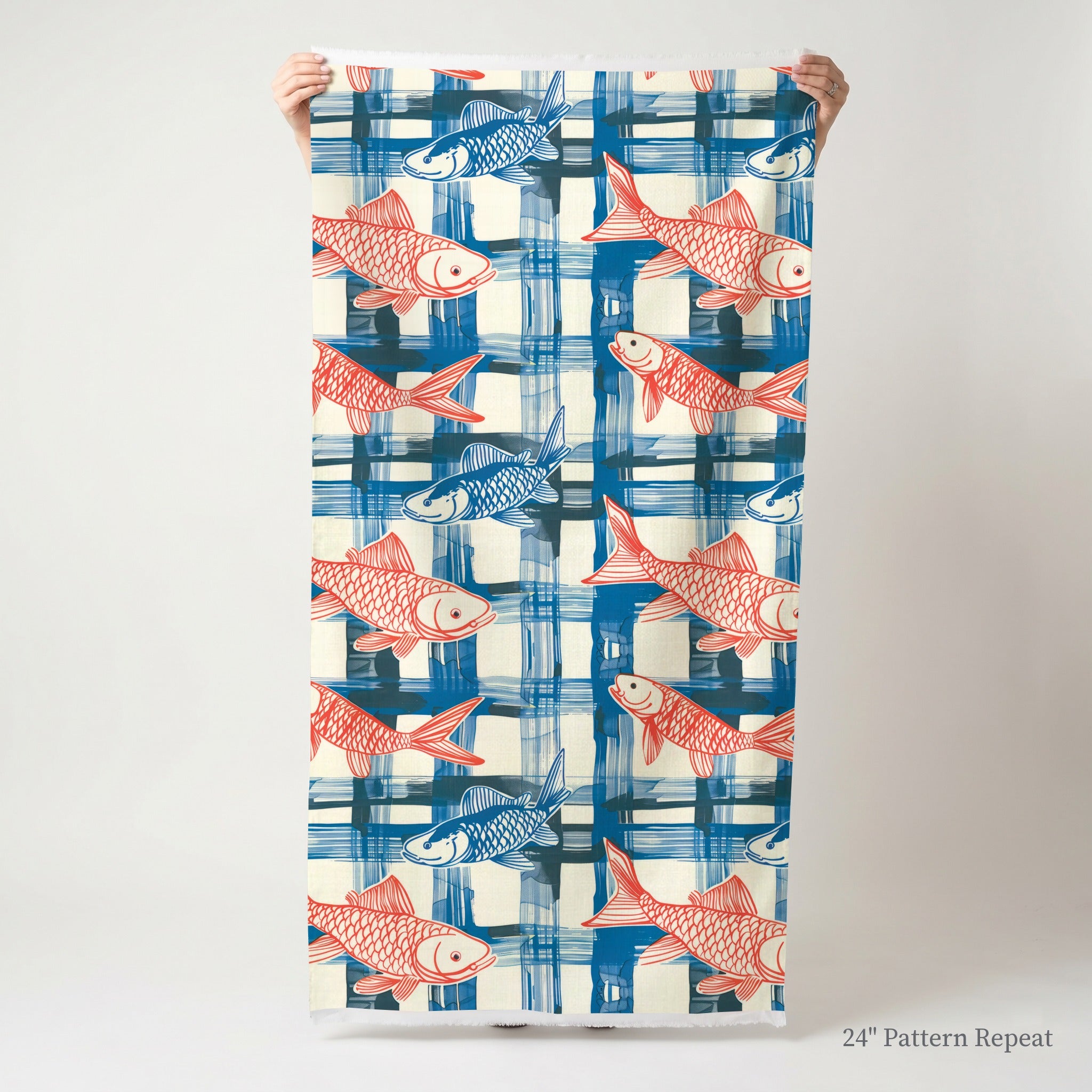 Coraline's Koi Fabric by the Yard