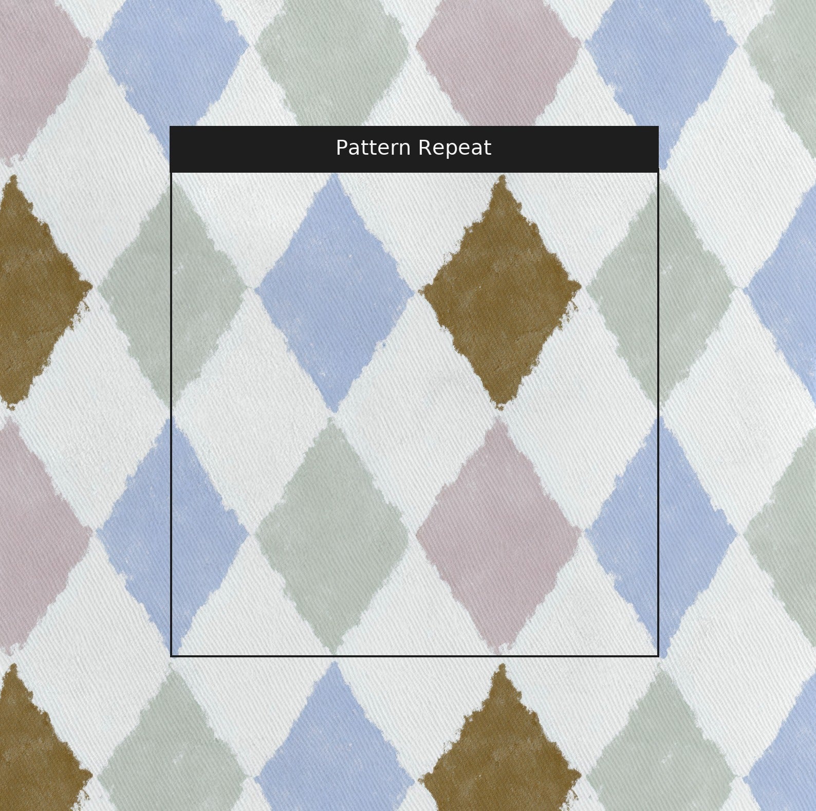 Diamond Darling Fabric by the Yard — pattern repeat