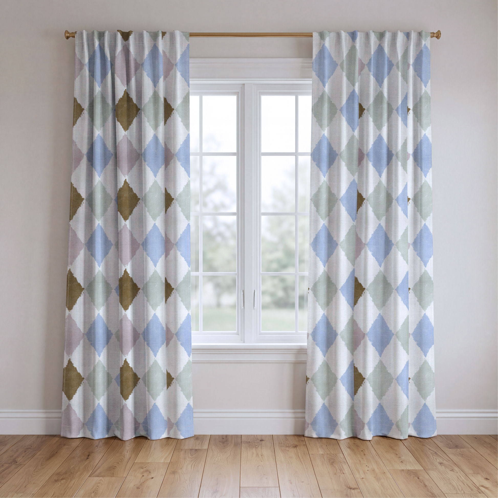 Diamond Darling - Drapery — two panels